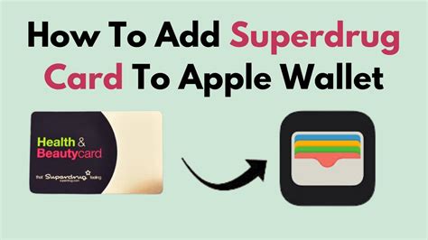 how to add superdrug card to wallet|adding superdrug card to apple wallet.